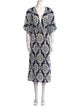 Tory Burch Printed Midi Length Dress