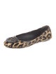 Tory Burch Patent Leather Animal Print Flats