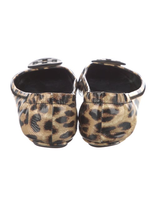 Tory Burch Patent Leather Animal Print Flats