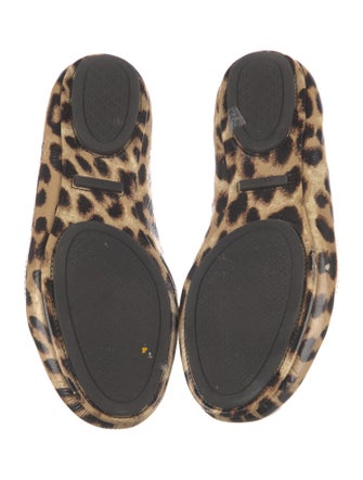 Tory Burch Patent Leather Animal Print Flats
