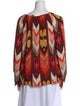 Tory Burch Silk Printed Blouse