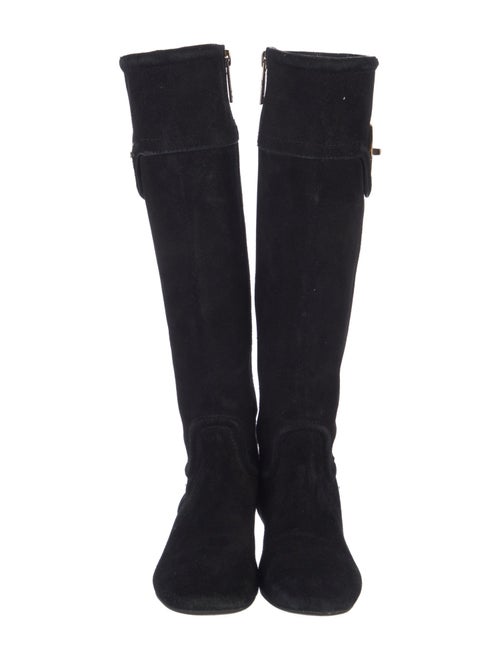 Tory Burch Suede Animal Print Boots
