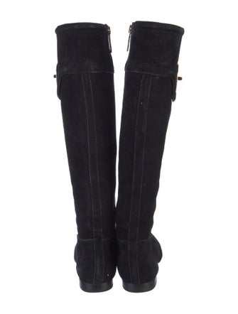 Tory Burch Suede Animal Print Boots