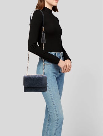 Tory Burch Suede Top Handle Bag