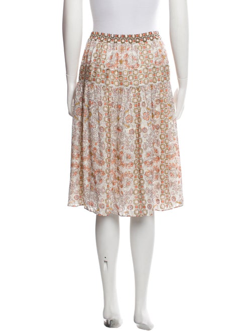 Tory Burch Floral Print Knee-Length Skirt
