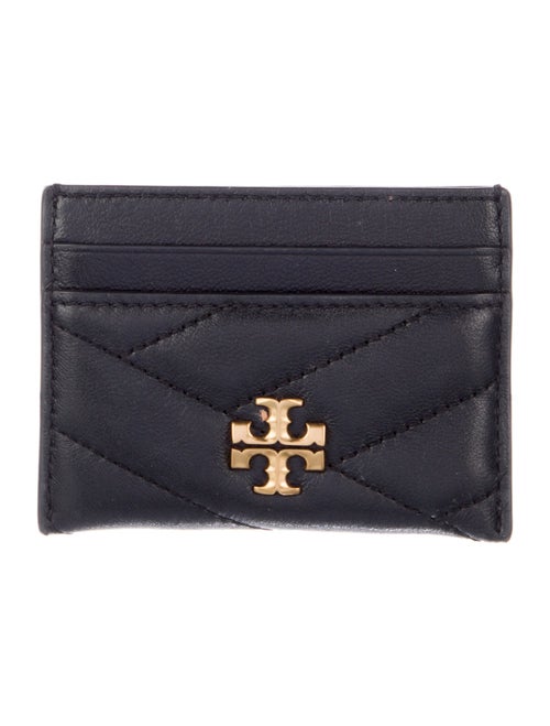 Tory Burch Quilted Pattern Leather Card Holder