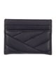 Tory Burch Quilted Pattern Leather Card Holder