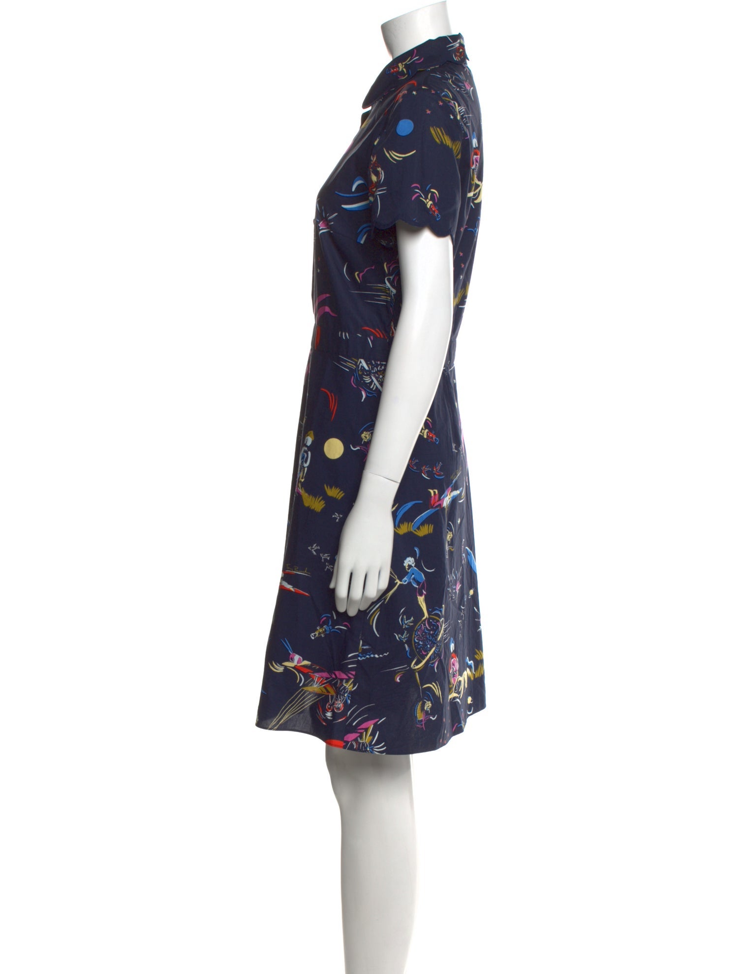 Tory Burch Printed Knee-Length Dress