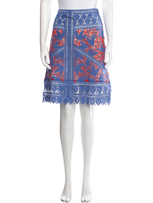 Tory Burch Lace Pattern Knee-Length Skirt
