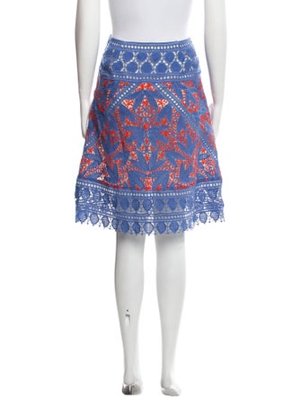 Tory Burch Lace Pattern Knee-Length Skirt