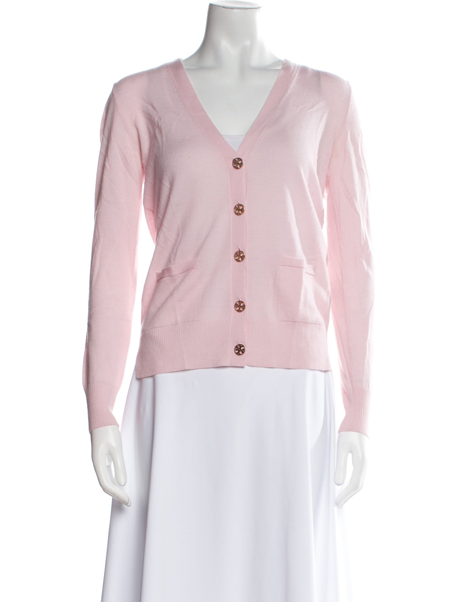 Tory Burch Merino Wool V-Neck Sweater