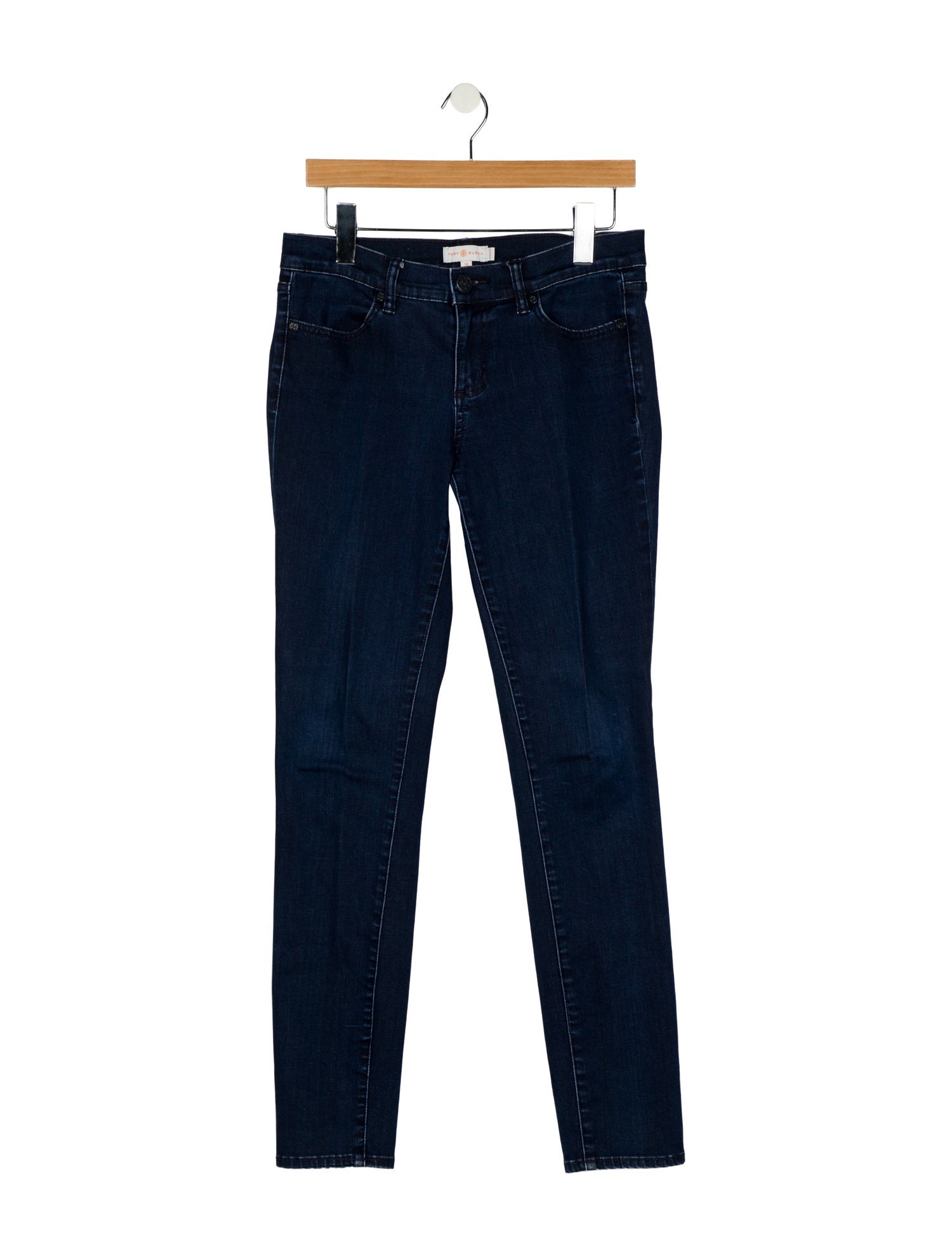 Tory Burch Mid-Rise Skinny Leg Jeans