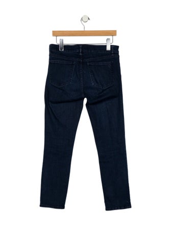 Tory Burch Mid-Rise Straight Leg Jeans