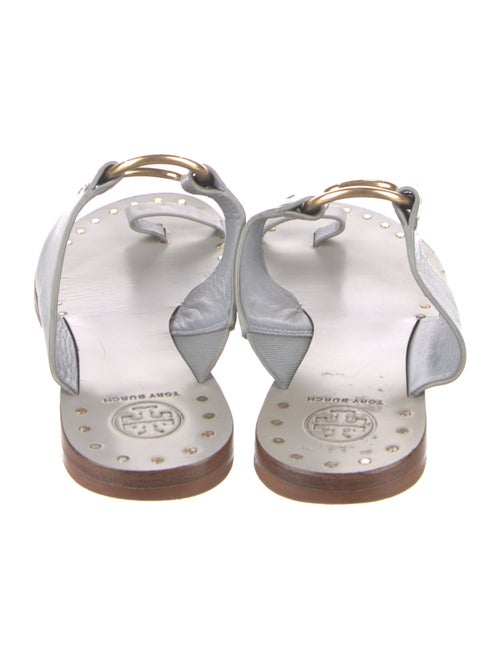 Tory Burch Leather Studded Accents Slides