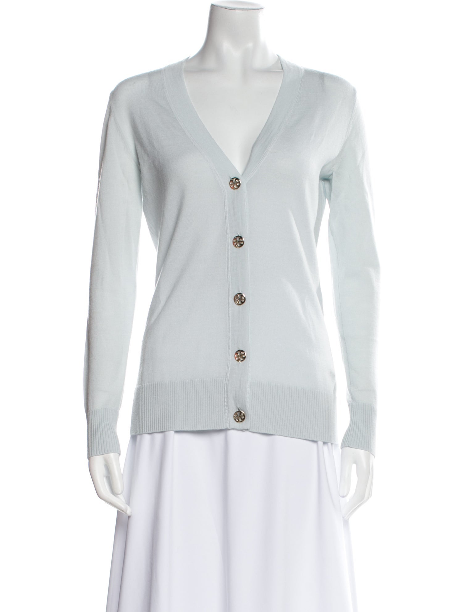 Tory Burch Merino Wool V-Neck Sweater