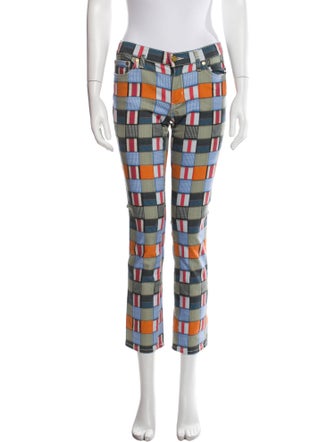 Tory Burch Printed Skinny Leg Pants