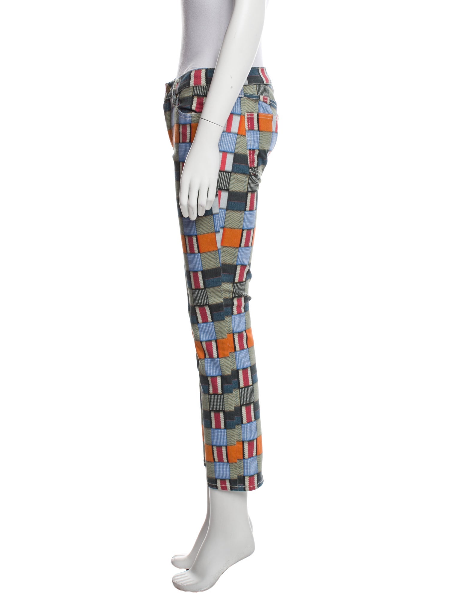 Tory Burch Printed Skinny Leg Pants