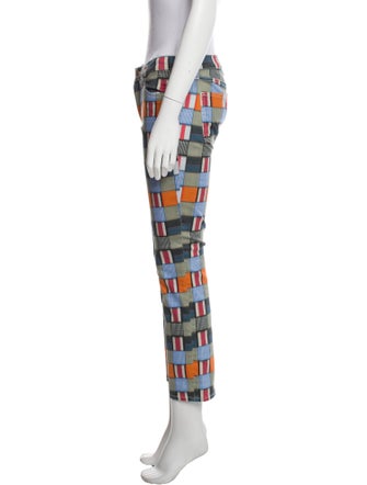 Tory Burch Printed Skinny Leg Pants