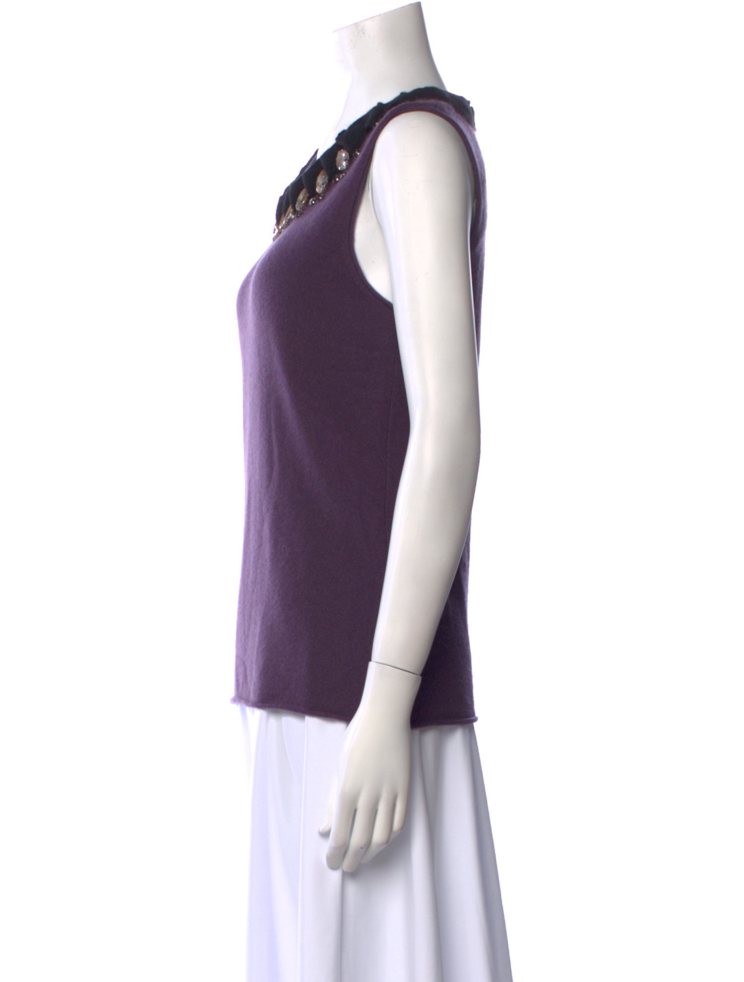 Tory Burch Cashmere Scoop Neck Top