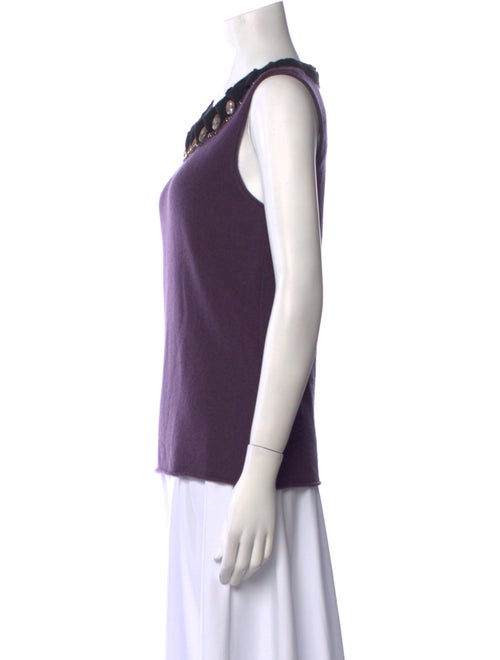 Tory Burch Cashmere Scoop Neck Top