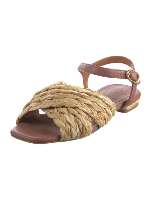 Tory Burch Straw Braided Accents Espadrilles
