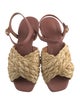 Tory Burch Straw Braided Accents Espadrilles