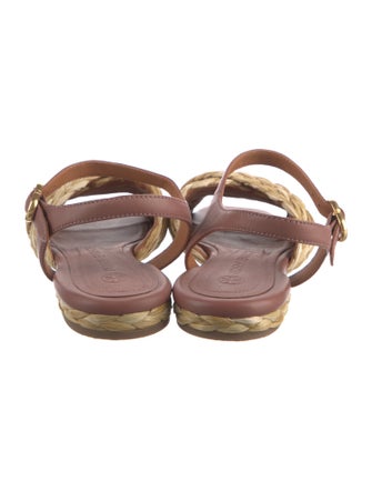 Tory Burch Straw Braided Accents Espadrilles