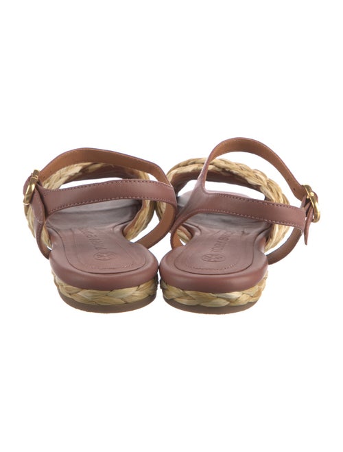 Tory Burch Straw Braided Accents Espadrilles