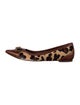 Tory Burch Ponyhair Animal Print Ballet Flats