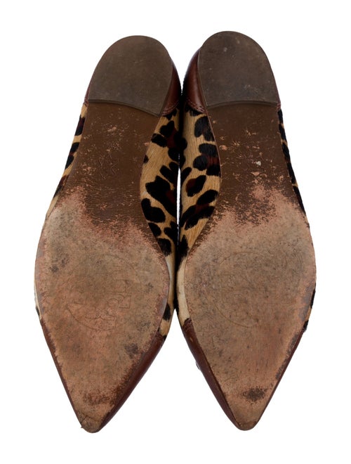 Tory Burch Ponyhair Animal Print Ballet Flats