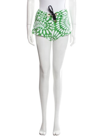 Tory Burch Floral Print Mini Shorts