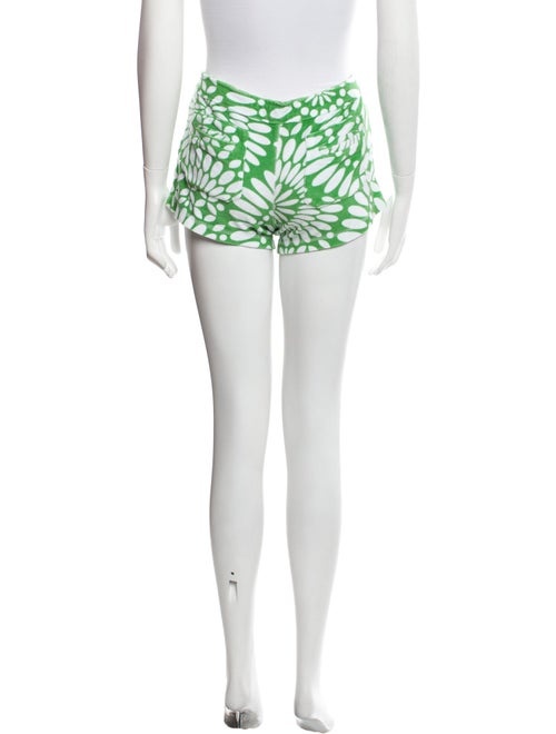 Tory Burch Floral Print Mini Shorts
