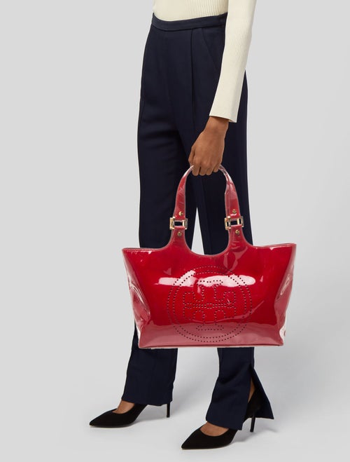 Tory Burch Patent Leather Tote
