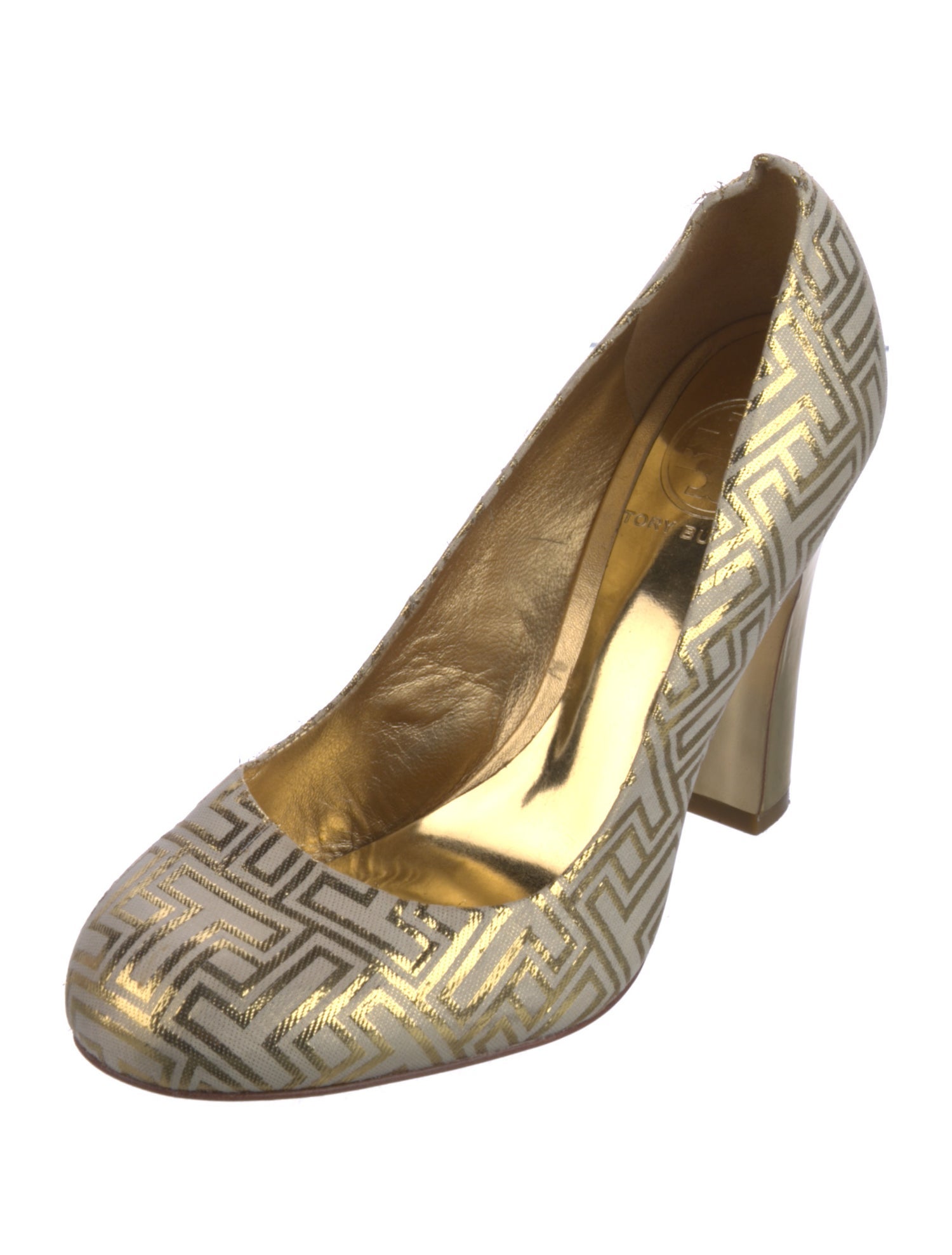 Tory Burch Printed Glitter Accents Pumps