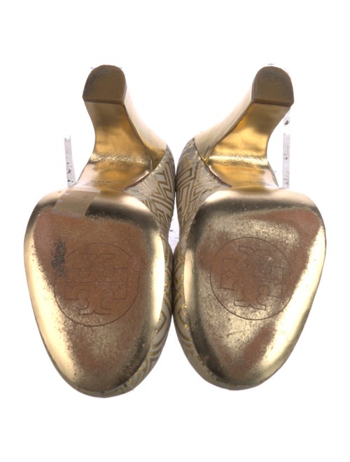 Tory Burch Printed Glitter Accents Pumps