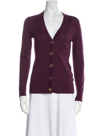 Tory Burch Merino Wool V-Neck Sweater