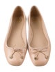 Tory Burch Leather Bow Accents Ballet Flats