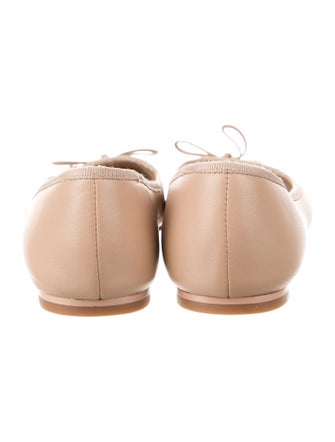 Tory Burch Leather Bow Accents Ballet Flats