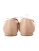 Tory Burch Leather Bow Accents Ballet Flats