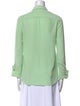 Tory Burch Silk Long Sleeve Button-Up Top