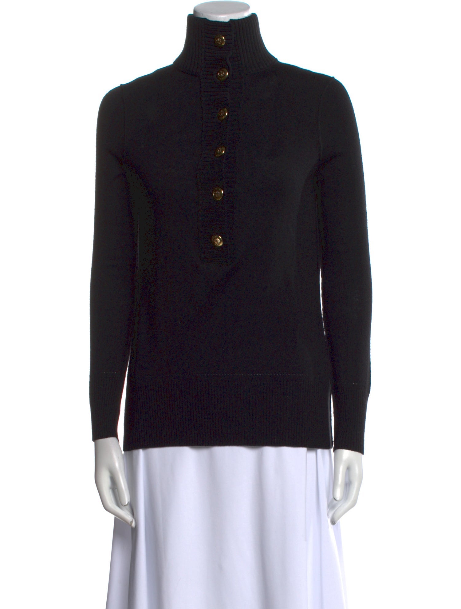 Tory Burch Wool Mock Neck Sweater