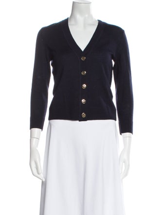 Tory Burch Merino Wool V-Neck Sweater