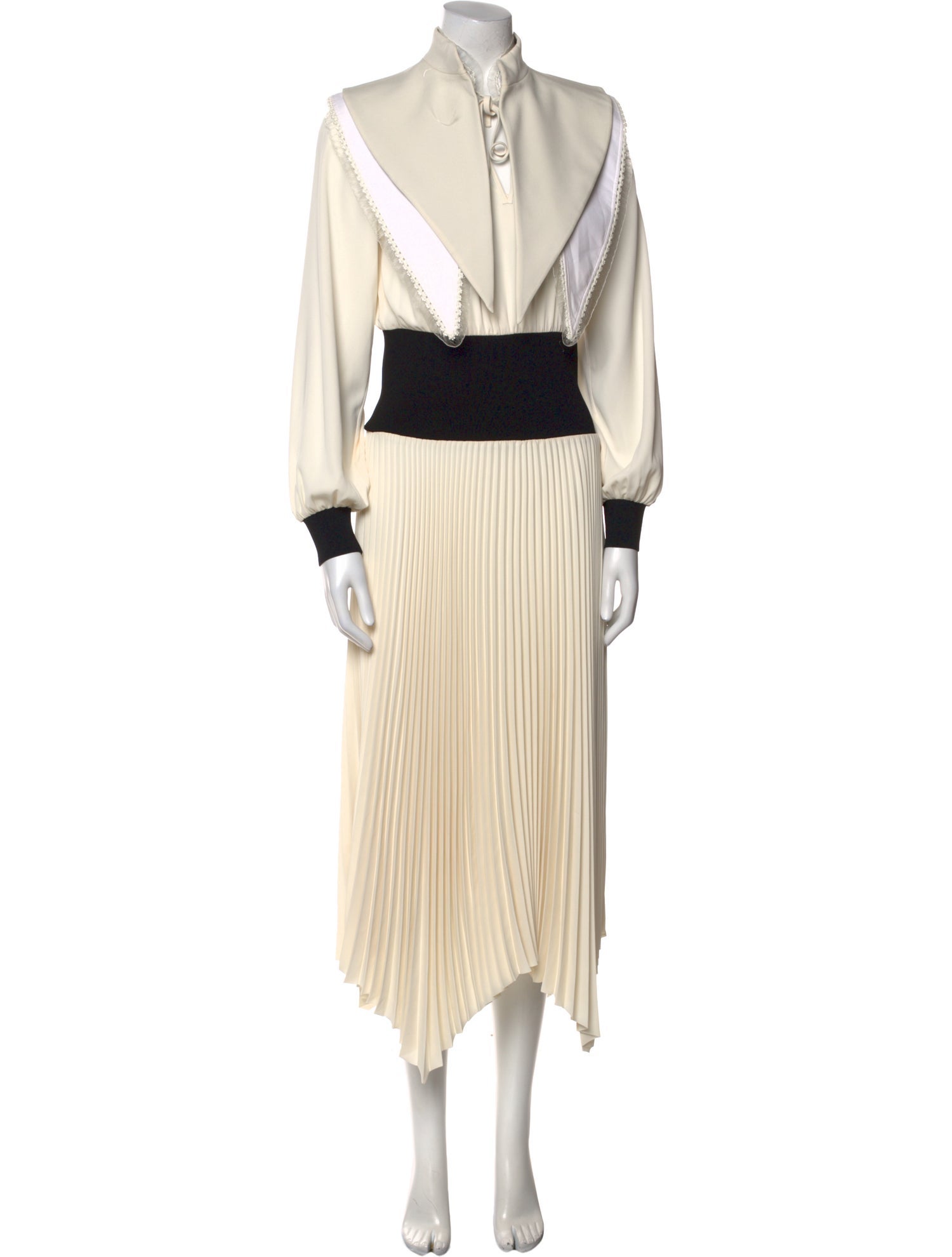 Tory Burch Mock Neck Midi Length Dress