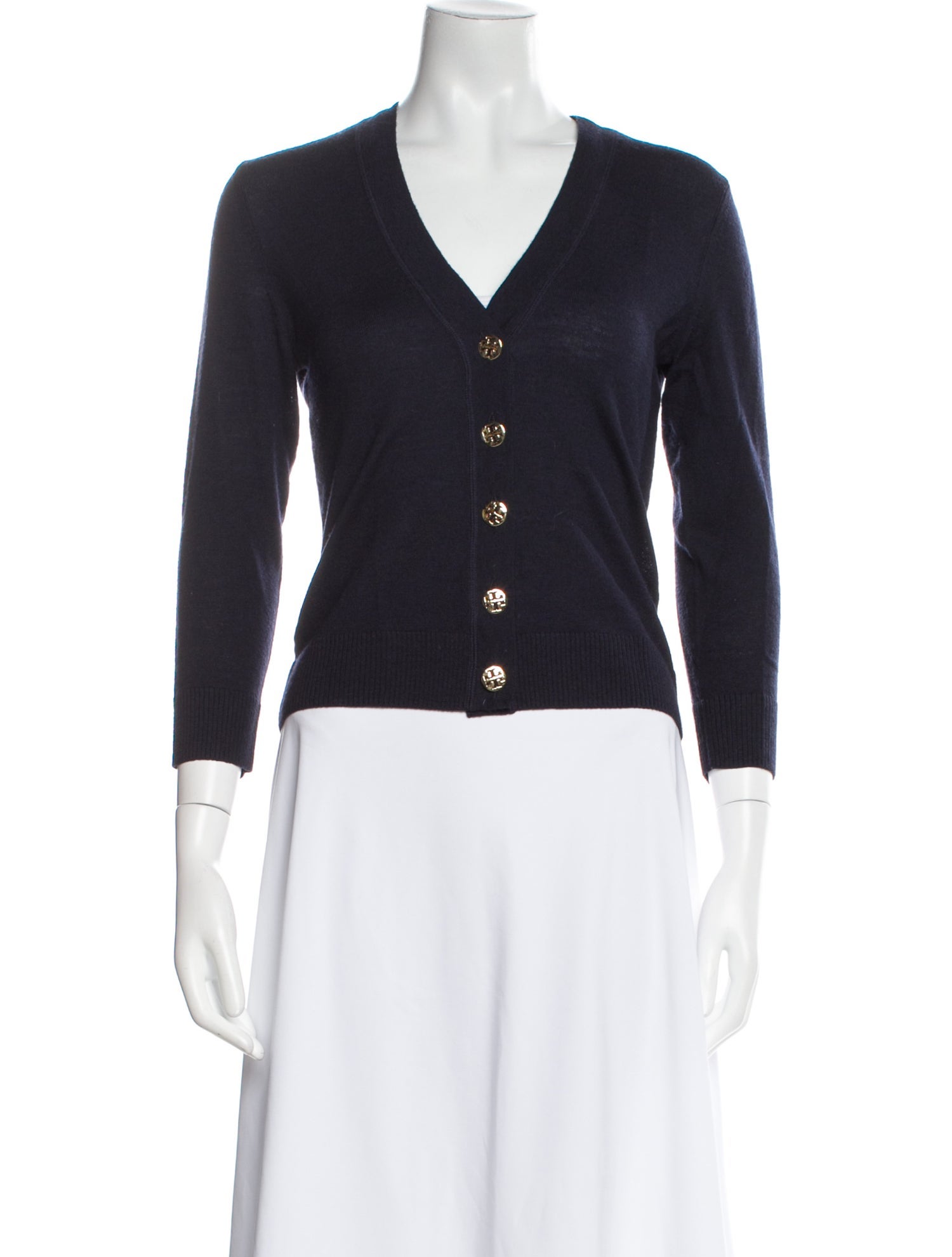 Tory Burch Merino Wool V-Neck Sweater