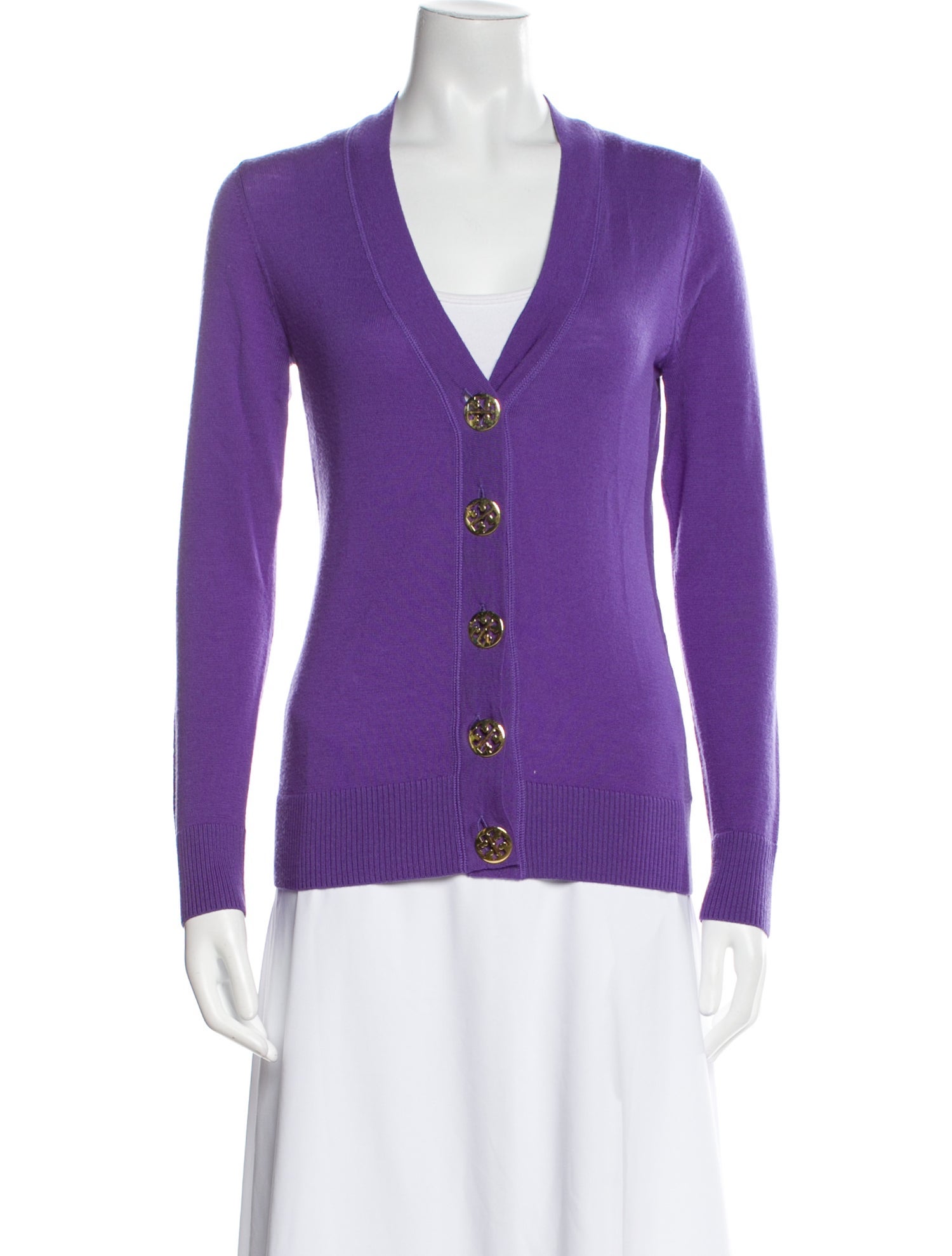 Tory Burch Merino Wool V-Neck Sweater