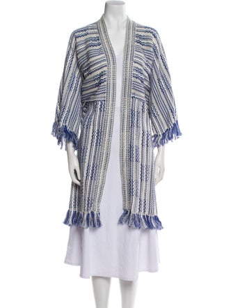 Tory Burch Linen Printed Sweater