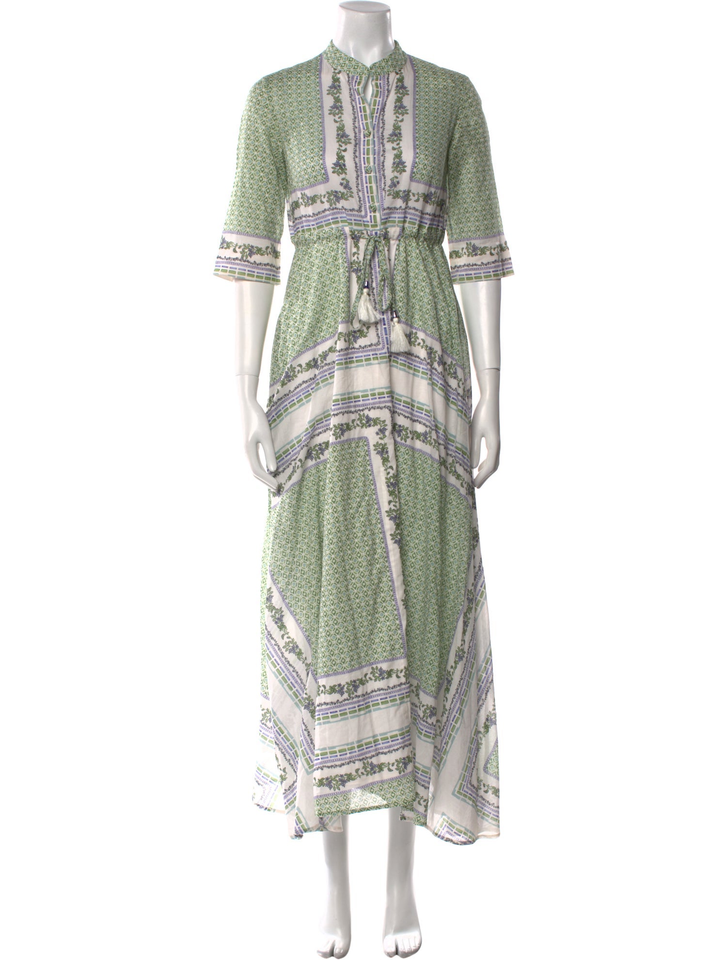 Tory Burch Paisley Print Long Dress