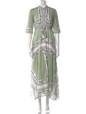 Tory Burch Paisley Print Long Dress