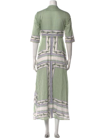 Tory Burch Paisley Print Long Dress