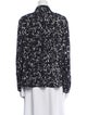 Tory Burch Printed Long Sleeve Button-Up Top